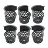 rockible 6 Pieces Billiard Pool Table Pockets Set, Replacement Pockets Web Pocket Billiard Ball Baskets view 1