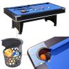 rockible 6 Pieces Billiard Pool Table Pockets Set, Replacement Pockets Web Pocket Billiard Ball Baskets view 3