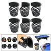 rockible 6 Pieces Billiard Pool Table Pockets Set, Replacement Pockets Web Pocket Billiard Ball Baskets view 4