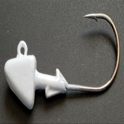 10 "Shad Jig Head Striper Bass Saltwater Lure B/N Ultra Point Hook- Glow 3/4oz