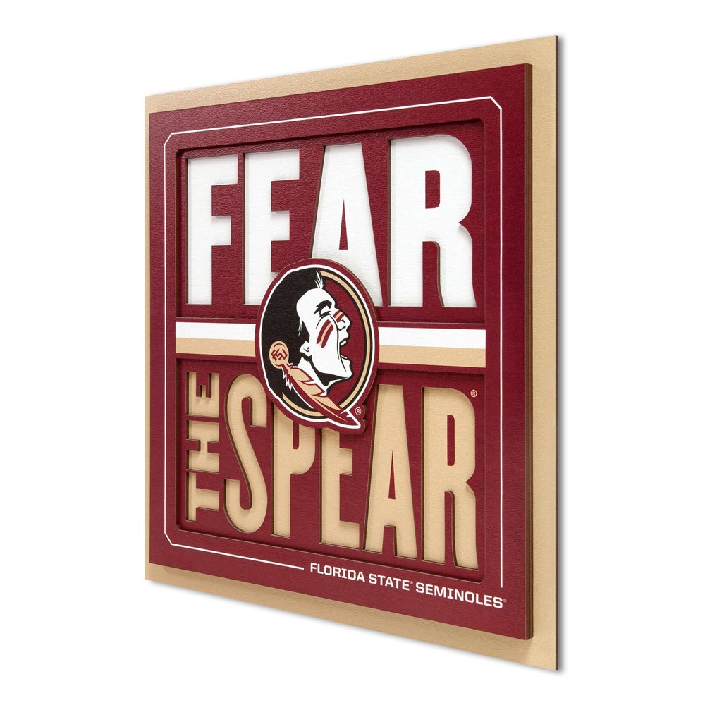 YouTheFan NCAA Florida State Seminoles Slogan Series 3D Wall Art