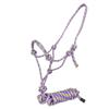 Tabelo Cowboy Rope Halter w/Lead Lt Purple/Green view 1