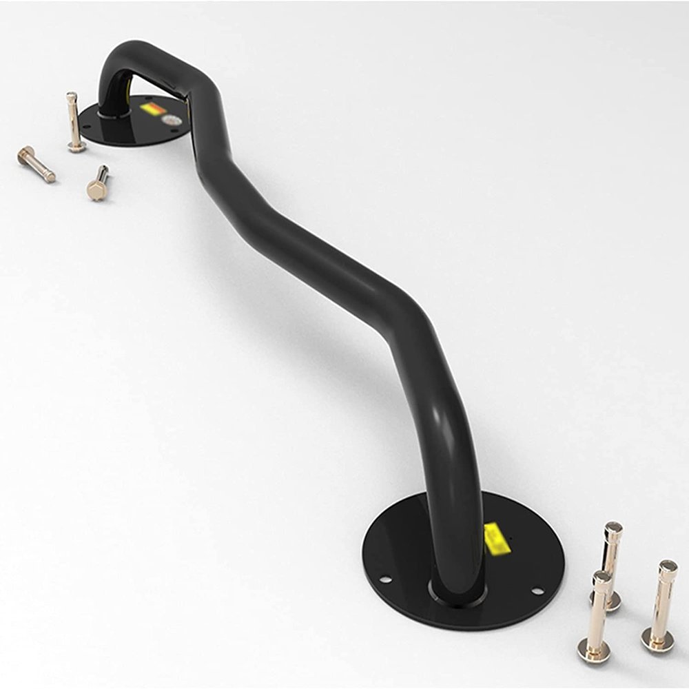 Strength Training Pull Up Bar 100 cm Wall Mounted Pull Up Bar,Steel Dip Bars,Multi Grip Chin Up Bar,Pull Up Bar Doorway,Multifunction Pull Up Station,Strength Training Equipment Home Gym Pull-up Bar D