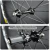 ZECHAO 700C Light Weight Road Bike Wheelset Clincher 30mm Rim Brake Only 1650g Aluminum Alloy 11 Speed C Brake V Brake Wheelset (Color : Gold, Size : 700c) view 2