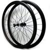 ZECHAO 700C Light Weight Road Bike Wheelset,Clincher Tubeless Ready Rim 20mm Wide Quick Release Fit to 7-11 Speed Bike Wheels Wheelset (Color : Black, Size : 700c) view 1
