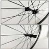 ZECHAO 700C Light Weight Road Bike Wheelset,Clincher Tubeless Ready Rim 20mm Wide Quick Release Fit to 7-11 Speed Bike Wheels Wheelset (Color : Black, Size : 700c) view 2