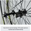 ZECHAO 700C Light Weight Road Bike Wheelset,Clincher Tubeless Ready Rim 20mm Wide Quick Release Fit to 7-11 Speed Bike Wheels Wheelset (Color : Black, Size : 700c) view 3
