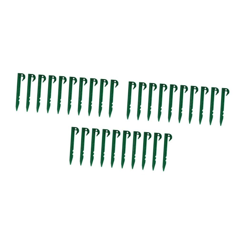 50pcs Plastic Tent Stakes Camping Pegs for Outdoor Use Easy to Install Tent Accessories for Hiking Festivals Garden and Canopy Applications