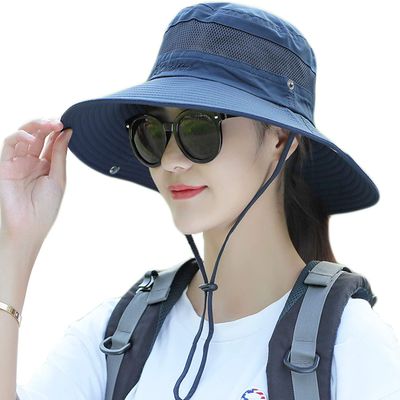 Sun hat UV Cut Outdoor hat Sun Hat for - Gardening/Garden Hat - Wide Brim Summer Cap, Fishing & Beach Travels (Blue)
