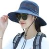 Sun hat UV Cut Outdoor hat Sun Hat for - Gardening/Garden Hat - Wide Brim Summer Cap, Fishing & Beach Travels (Blue) view 1