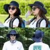 Sun hat UV Cut Outdoor hat Sun Hat for - Gardening/Garden Hat - Wide Brim Summer Cap, Fishing & Beach Travels (Blue) view 3