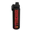 Campus Colors NCAA Stainless Steel Water Bottle - Twist on cap - 24 oz - Carry Clip - Keeps Your Drinks Hot or Cold for Hours (Tuskegee University - Black)