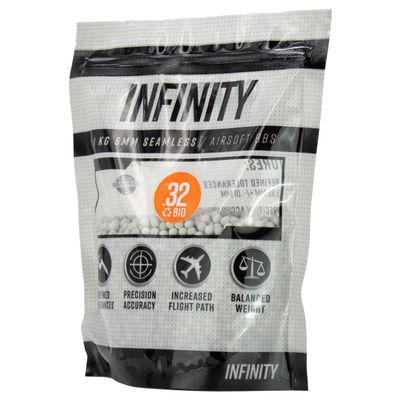 Valken Infinity 6mm Airsoft BBS - 0.32g BIO-1 KG-White