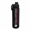 Campus Colors NCAA Stainless Steel Water Bottle - Twist on cap - 24 oz - Carry Clip - Keeps Your Drinks Hot or Cold for Hours (Texas Southern University - Black)