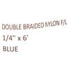 SeaGrace Boat Fender Line | Double Braided 1/4 Inch x 6 FT Blue view 4