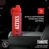 Campus Colors NCAA Stainless Steel Water Bottle - Twist on Cap - 24 OZ - Carry Clip - Keeps Your Drinks Hot or Cold for Hours (San Diego State Aztecs - Red) view 3
