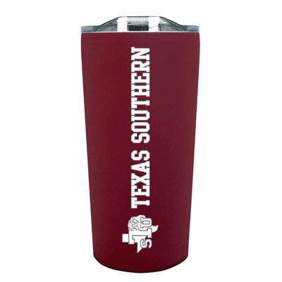 Campus Colors NCAA Stainless Steel Tumbler perfect for Gameday - 18 oz - Double Walled - Keeps Drinks Perfectly Insulated (Texas Southern University - Maroon)