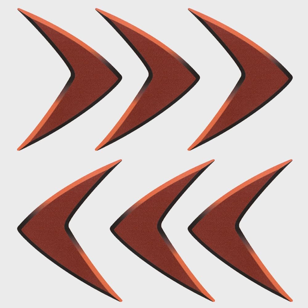 Chaparral Boat Deck Vent Decals 14.00350 | Red Black Stickers (Set of 6)