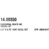 Chaparral Boat Deck Vent Decals 14.00350 | Red Black Stickers (Set of 6) view 4