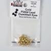 Hareline Lead Dumbbell Eyes 4 Medium Gold Plated view 1