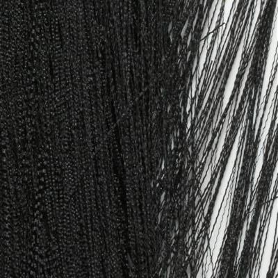 Hareline Fly Tying Hackle Hair Black #11 Black