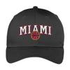 Miami Retro Basketball Vintage Fan Hat (Black Hat) view 1