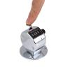 Wisecoco Hand Tally Counters, Mini Metal 4 Digit Number Handheld Hand Tally Counter for Coaching, Knitting, People, Lap (Silver) view 1