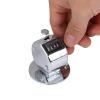 Wisecoco Hand Tally Counters, Mini Metal 4 Digit Number Handheld Hand Tally Counter for Coaching, Knitting, People, Lap (Silver) view 2