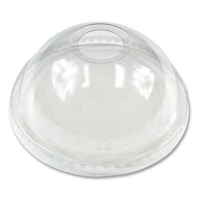Boardwalk PET Cold Cup Dome Lids, Fits 9 oz Squat/12 oz PET Cups, Clear, 1,000/Carton