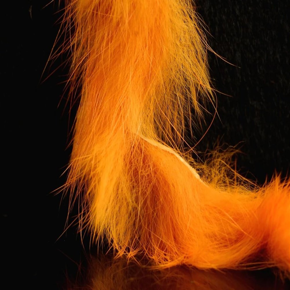 Hareline Fly Tying Magnum Rabbit Strips - Amber