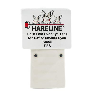 Hareline Tie in Fold Over Eye Tabs 1/4 in (6.35 mm)