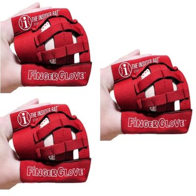 Fingerglove Insider Bat WebGlove Mini Training Glove - Baseball Softball Hand Eye Coordination Training Aid Tool Equipment (3 Pack)