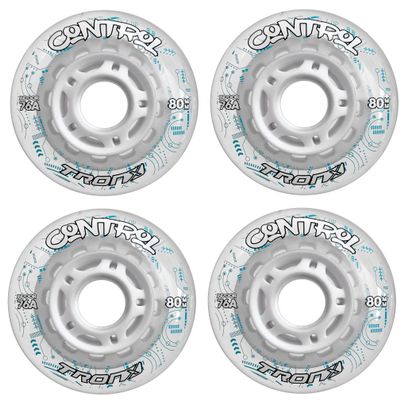 TronX Control Indoor Soft 76A Roller Inline Hockey Wheels - 59mm, 68mm, 72mm, 76mm & 80mm Hi-Lo (72mm)