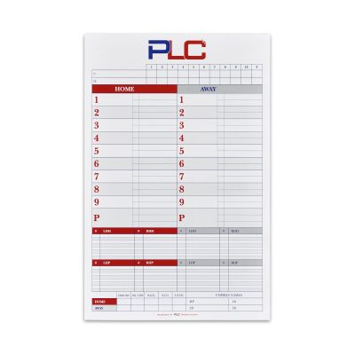 PLC Sports Travel Sized Baseball Softball Dugout Charts Dugout Cards 8.5 x 11 (30)