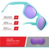 Retro Rewind Kids Sunglasses for Boys Girls Age 3-12 - Shatterproof Rubberized Frame UV400 Toddler Children Sun Glasses view 3