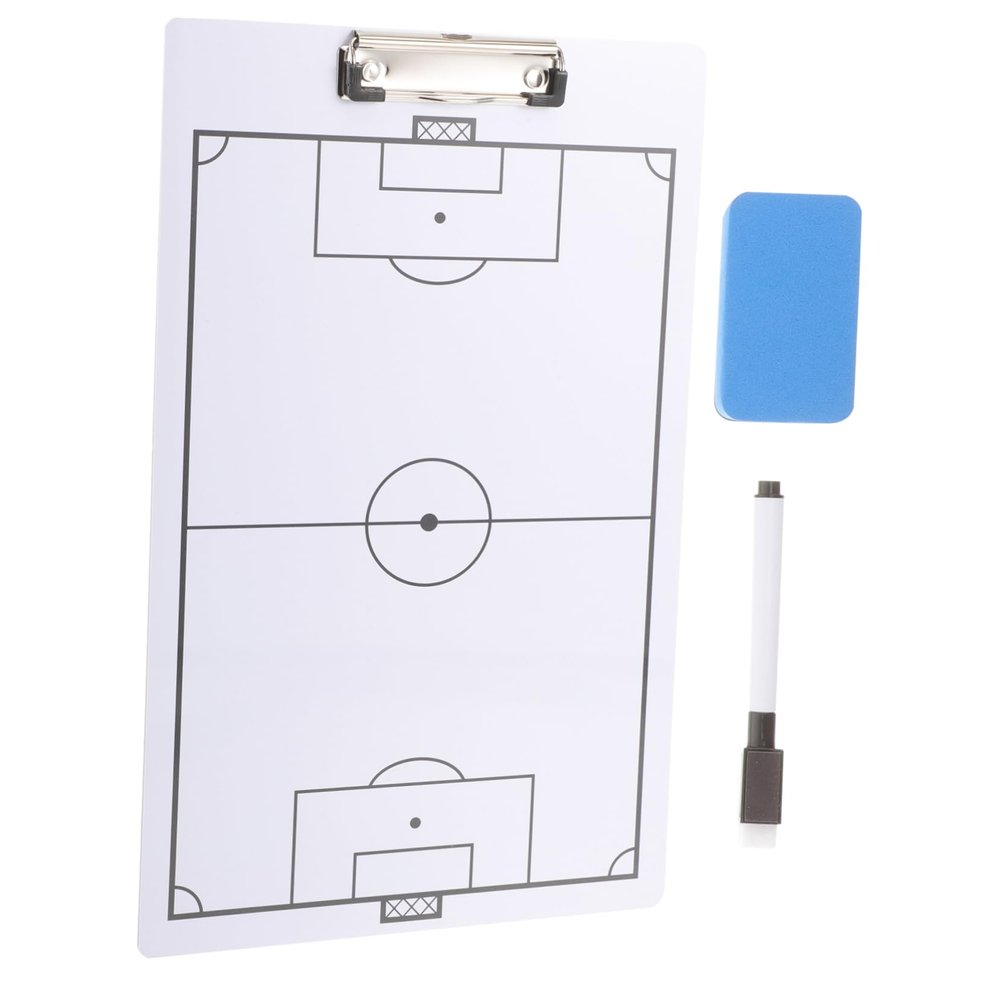 BESPORTBLE 1set Double-Sided Board for Handball Reusable Writing Board Marker for Practice Easy to Clean Draw Sports Training Supplies