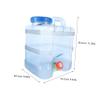 DECHOUS Sturdy Outdoor Bucket Faucet Large Portable Water Tank for Camping Hiking view 2