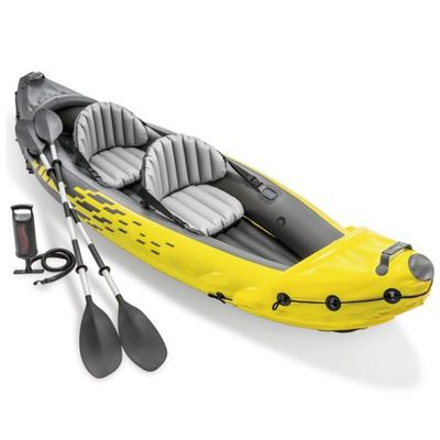 Explore The Waters with Our Double Kayak Inflatable Boat, 180Kg Capacity, Adult Inflatable Boat(Color:AA,Size:312x91x51cm)