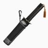 SUNZI Golf Umbrellas,Portable travel umbrella, folding umbrella, retro-style handle, fibreglass stand, automatic,96cm (Black) view 1