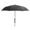 SUNZI Golf Umbrellas,Portable travel umbrella, folding umbrella, retro-style handle, fibreglass stand, automatic,96cm (Black) view 3