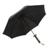 SUNZI Golf Umbrellas,Portable travel umbrella, folding umbrella, retro-style handle, fibreglass stand, automatic,96cm (Black) view 4