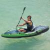 DFT Inflatable Kayak 1 Person, Single Canoe, Size 274X76x33cm, 0.75Mm High-Density Tough PVC, Including Hand Pump, Aluminum Paddle(Color:AA,Size:274x76x33cm) view 2
