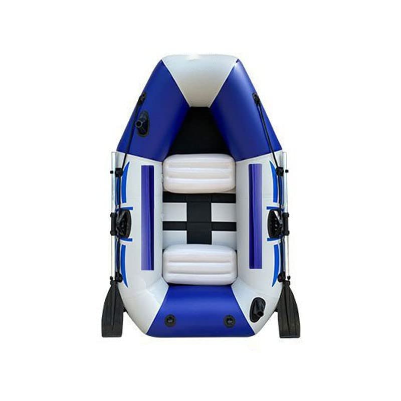 Inflatable Rubber Boats, 1.75M and 2M Standard, Luxury Options, Independent Air Chamber, Wood, Brushed Bottom, Wear-Resistant Speedboat(Size:2.0 Standard)