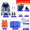 Inflatable Rubber Boats, 1.75M and 2M Standard, Luxury Options, Independent Air Chamber, Wood, Brushed Bottom, Wear-Resistant Speedboat(Size:1.75 Standard) view 2