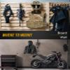 ONETIGRIS Tactical Gear Wall Mount, Motorcycle Helmet Holder Wall Mount Stand, Plate Carrier Rack Jacket Hanger Display Organizer for Police Football Cycling Suit view 3