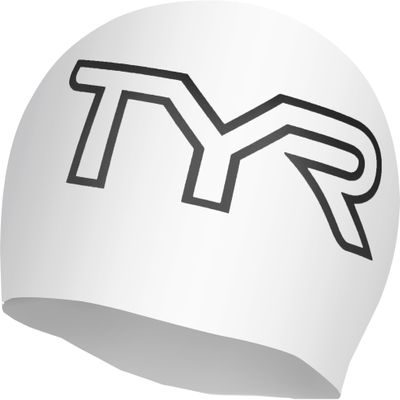 TYR Adult Wrinkle Free Silicone Swim Cap for Drag Reduction and Hair Protection