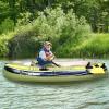 PVC Material Inflatable Fishing Boat for 2 People, 3 People and 4 People, Kayak with Independent Air Chamber, Fine Workmanship, Essential for Fishing Trips(Size:3 People) view 3