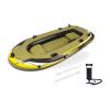Thickened Environmentally Friendly PVC Fishing Inflatable Boat, Including Manual Air Pump, Paddle, Foldable Design, Convenient for Fishing and Rowing on Water(Size:305CM) view 1