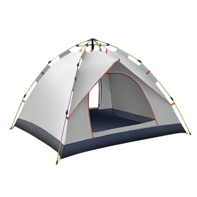 HUHJYUGE Tent for Camping Waterproof, Sun Shelter for Backyard Ventilated Weatherproof, Family Tent Portable for All Seasons, for Backpacking, Hiking, or Beach by Outdoors (C 4 Person)