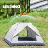 HUHJYUGE Tent for Camping Waterproof, Sun Shelter for Backyard Ventilated Weatherproof, Family Tent Portable for All Seasons, for Backpacking, Hiking, or Beach by Outdoors (C 4 Person) view 2